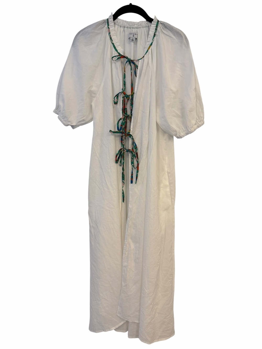 RHODE x Target White Tie-Front Maxi Dress Cover Up lightweight
